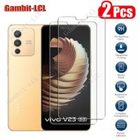 2Pcs Original Protective Tempered Glass For Vivo V23 5G V2130 S12 V2162A 6.44\