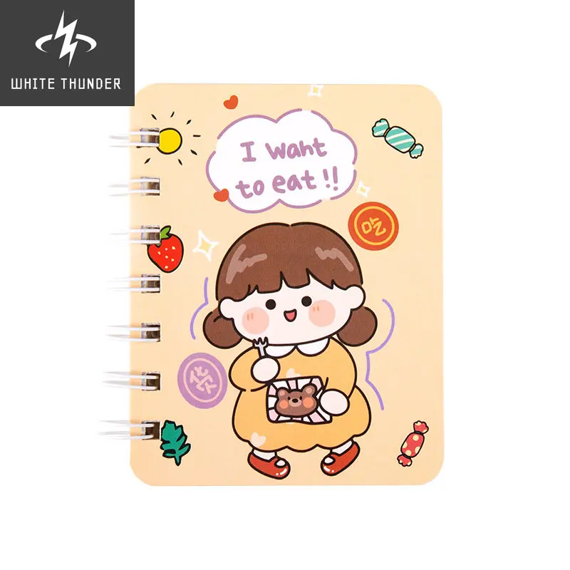 

A7 Mini Kawaii Pocket Notebook Girls Student Portable Diary Agenda 2022 Planner Journal School Supplies Office Stationery