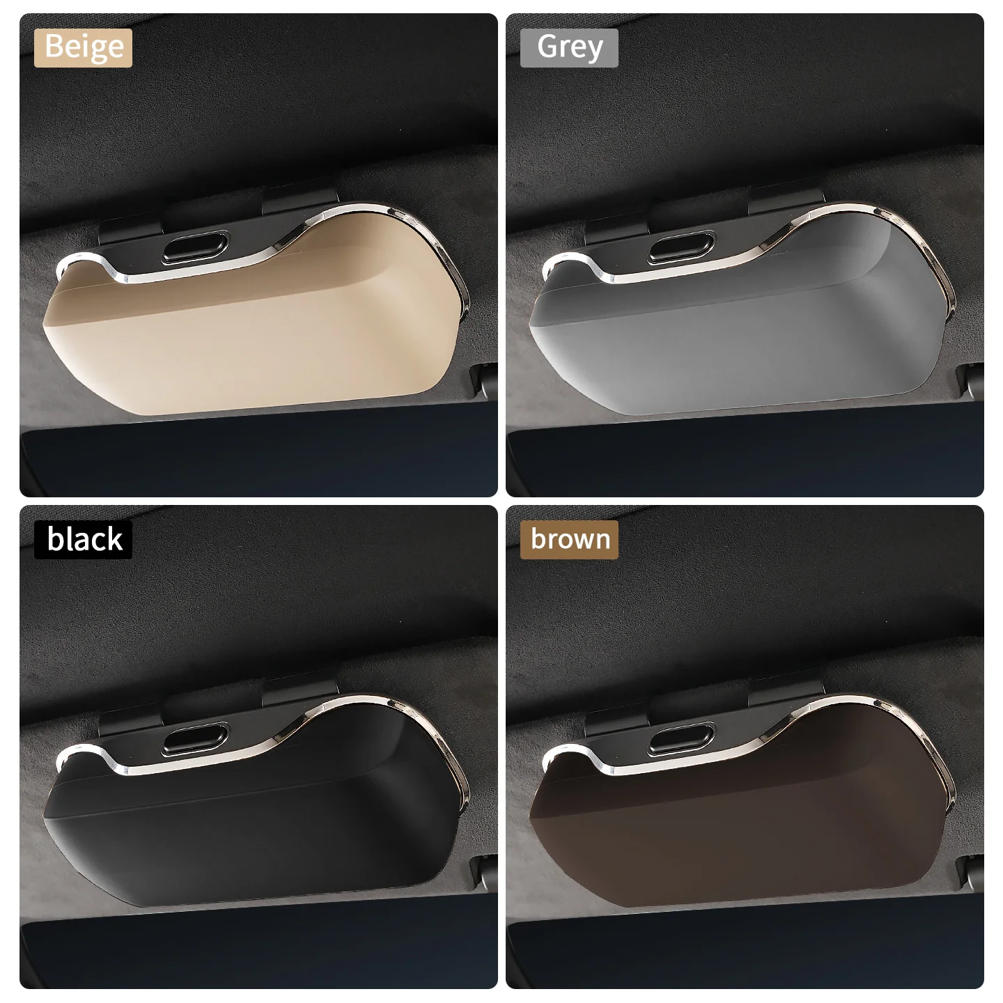 حصريًا لسيارة لاند روفر رينج روفر L322 سبورت ديسكفري 1 2 3 4 حامل نظارات شمسية واقي من الشمس بمشبك على علبة نظارات معدنية #3