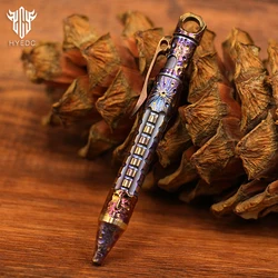 Titanium Alloy Tactical Pen Hand Carved Star Sky EDC Limited Edition Metal Signature Neutral Pen