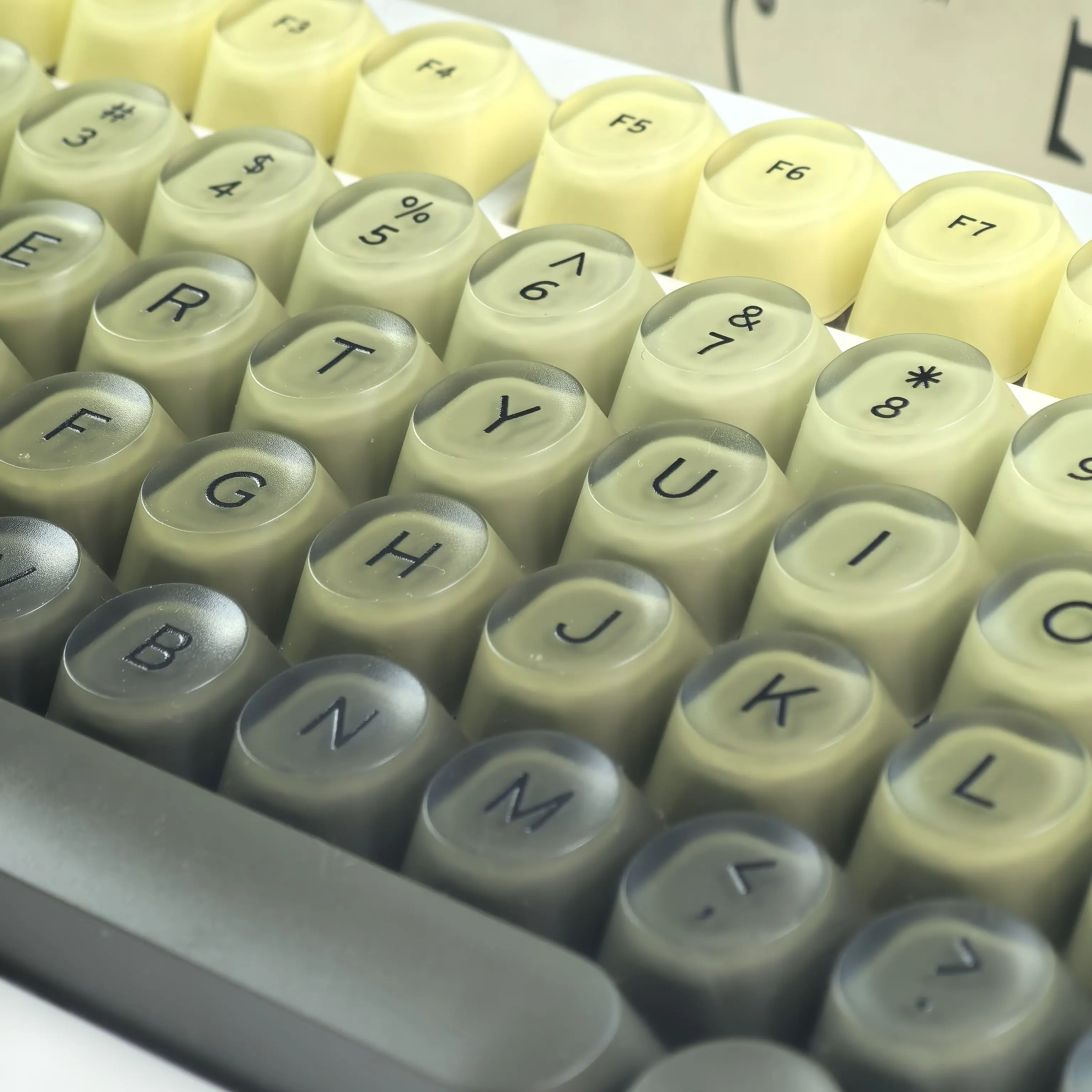 MAIMOOO Keycaps Gradient Blackberry Pink Pc Jelly Frosted Texture Xoa High Gaming Keyboard Liquid Style Keycap