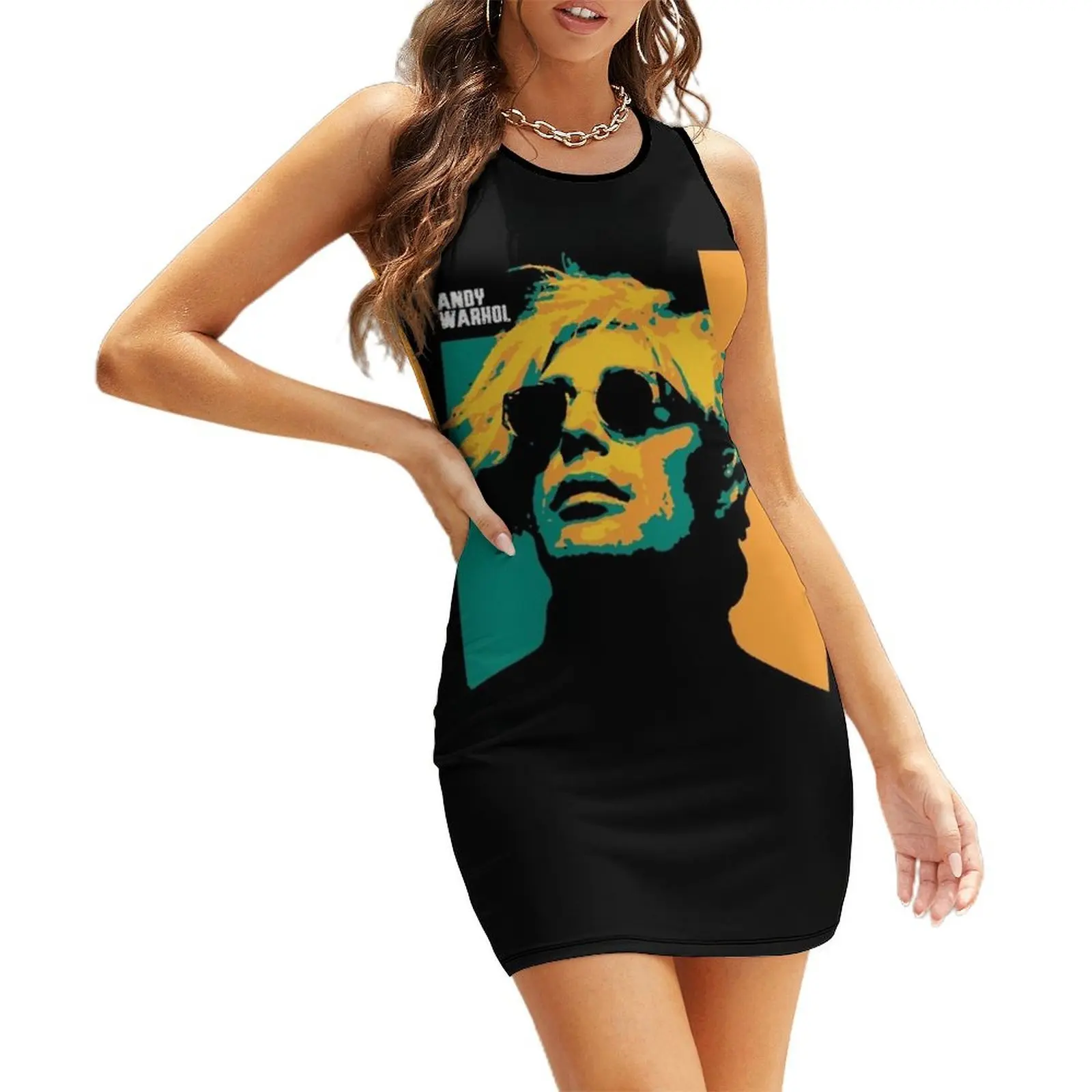 

Andy Warhol. Andrew Warhola. an American artist, film director. Sleeveless Sundress dresses summer woman 2025