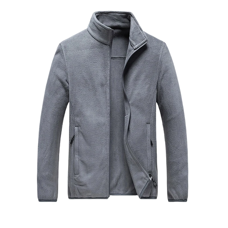 

Fleece Thick Jacket Winter Men's High-quality New Autumn Brand Men's Warmth Arctic Fleece Jacket Stand Up Collar Trendy Jacket