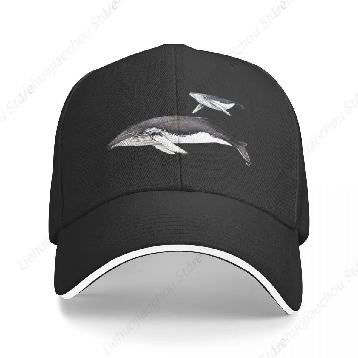 North Atlantic humpback whale Baseball Cap Golf Hat Golf Hat Man Uv Protection Solar Hat Men's Luxury Women's