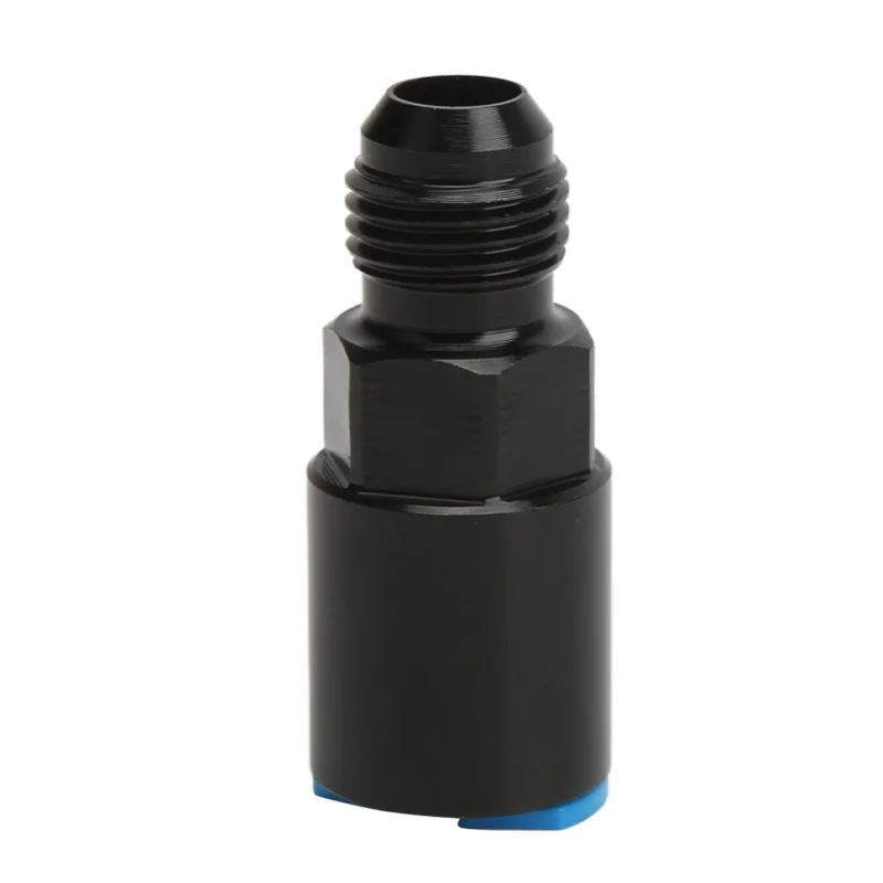 EFI Adapter AN Male Quick Disconnect Black Anodized 6061-T6 Aluminum Alloy Push On Fitting AN6-5/16in