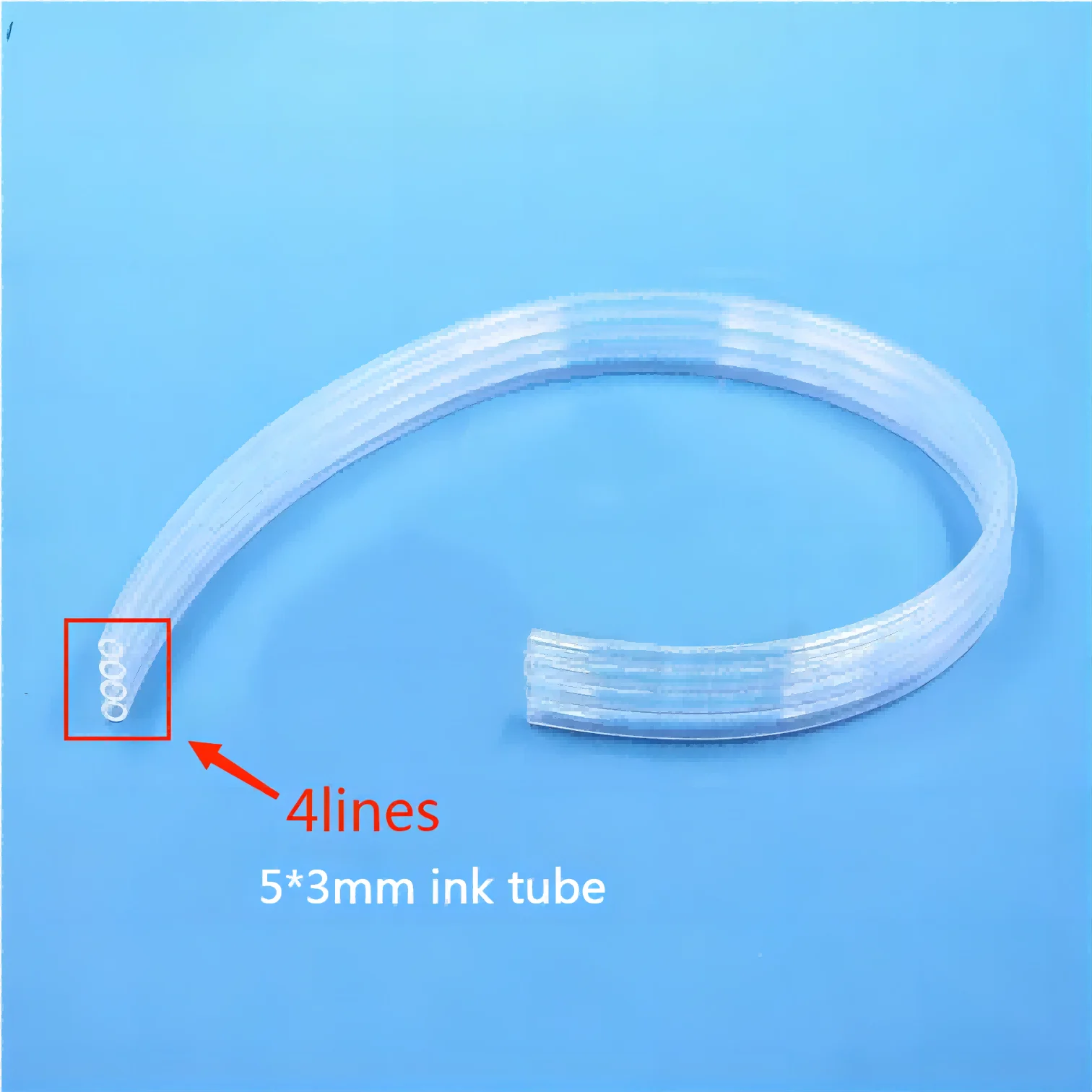 10M 5x3Millimeter 4Line Composite Transparent Ink Pipe Hose For Eco Solvent Printer Ink Tube