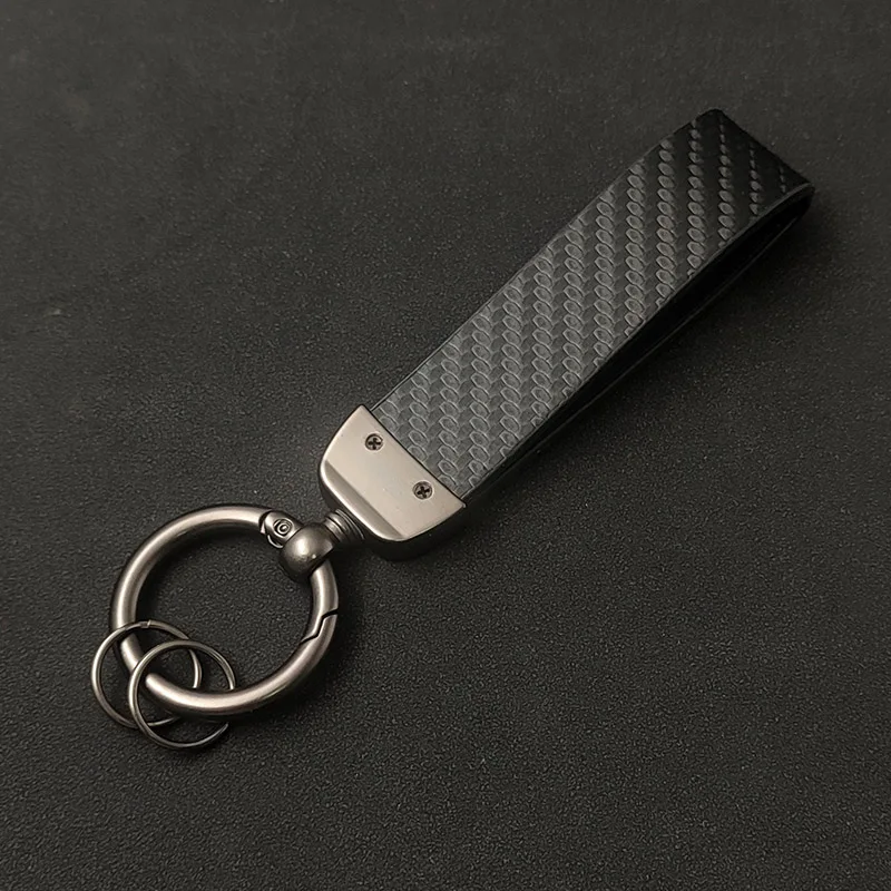 2024 Leather Carbon Keyring Key Chain Logo Keychain For BMW E49 E90 E91 E92 E39 E30 E36 E60 E61 E87 M Sport Keychain Accessories