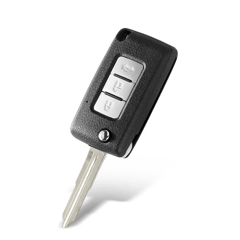 KEYYOU Modified Remote Car Key Shell For Mitsubishi Eclipse Cross GK1W/2W/9W 2017 2018 2019 2020 ASX MIT11R Blade 2 3 Buttons