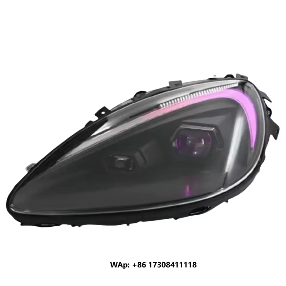 

RGB LED Headlight for Chevy Corvette 2005-2013 Headlamp Assembly Color Changing Demon Eye DRL App Control
