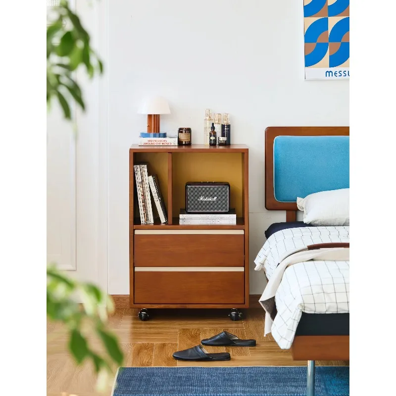 Drawer high-end household furniture, hotel and living use mid-century solid wood side cabinets