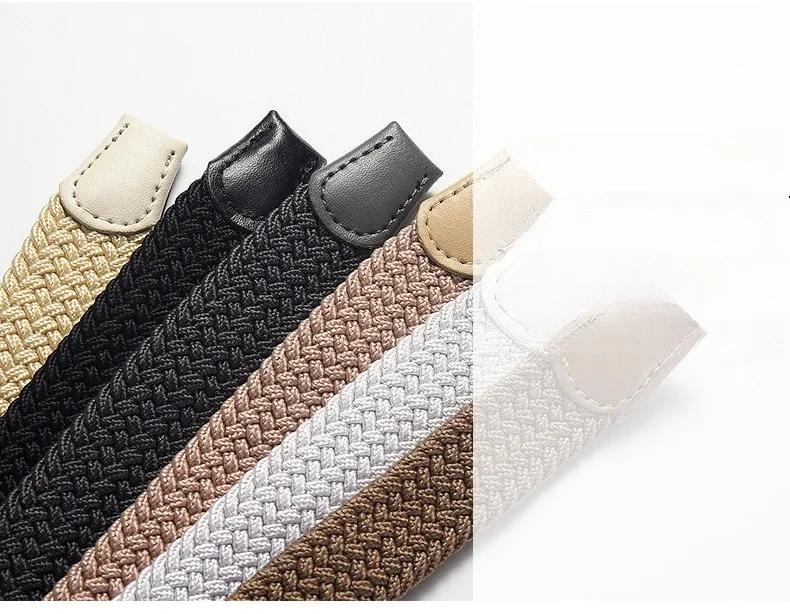Modischer, elastischer, geflochtener Damengürtel im koreanischen Stil, robustes, geflochtenes Design, vielseitiger dekorativer Gürtel für Studenten, Unisex – Detail 28