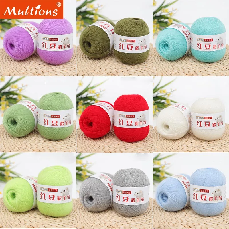 

50g/roll Cashmere Cashmere Mink Wool DIY Hand Knitted Alpaca Crochet Yarn Ball Scarf Knitting Baby Knit Sweat Soft Warm