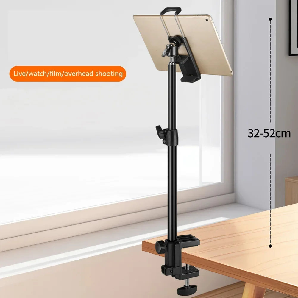 Foldable Desk Mount Stand Clamp For Camera Light Stand Boom Stand With Ball Head For Phone Live Streaming Bracket