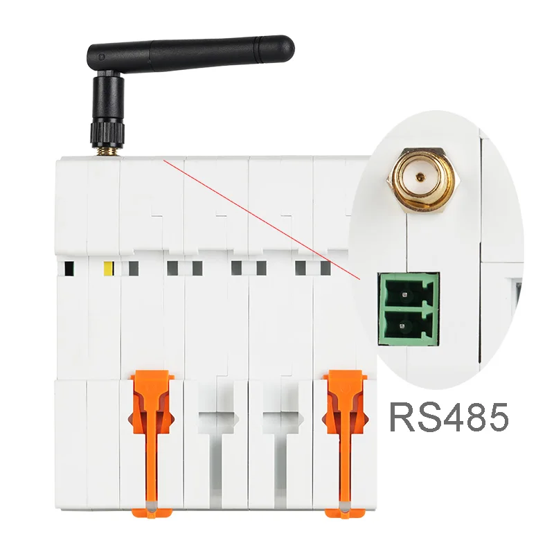 Tuya Smart WiFi RS485 4p RCBO Breaker Prepaid Meter Timer Switch Voltage Current Protector Voice Control Alexa Google Alice