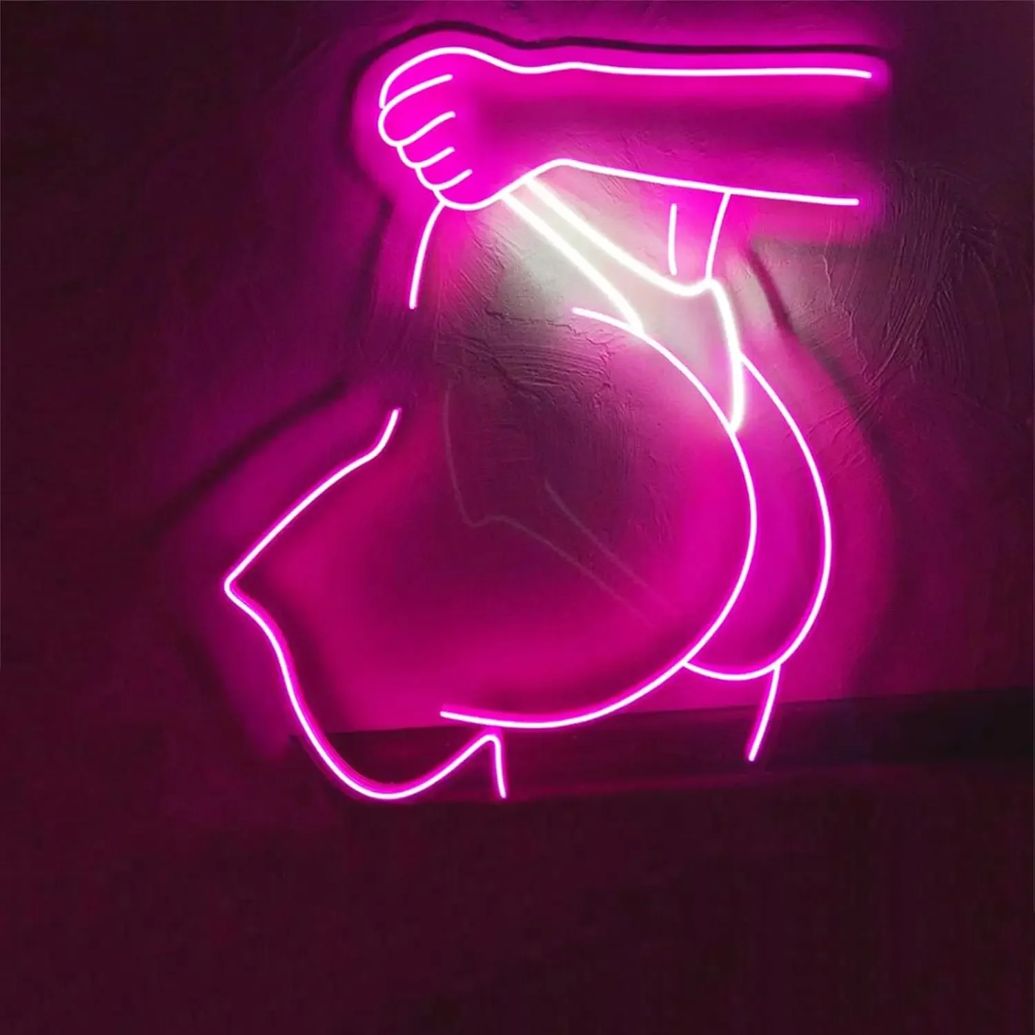 Woman Half Body Neon Sign Dimmable LED Neon Light Sign for Wall Decor Room Party Shop Club Bar Game Room Decor Birthday Art Gift