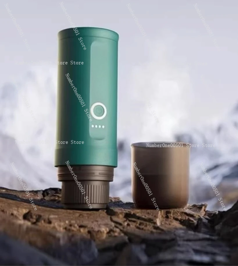 Portable electric espresso machine with cold water self-heating function