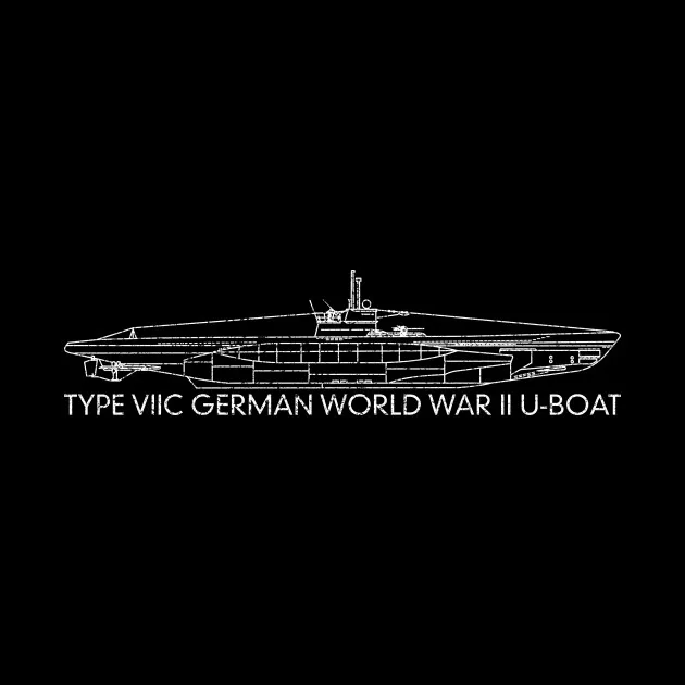 Type VIIC 42 German Naval WWII U-Boat Submarine Gift T-Shirt. Premium Cotton Short Sleeve O-Neck Mens T Shirt New S-3XL