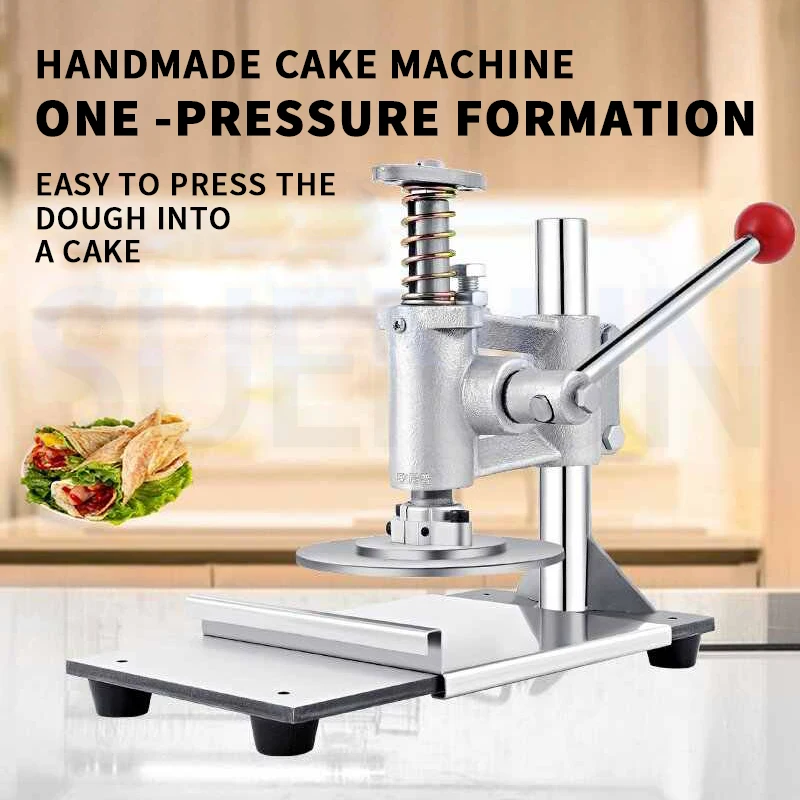 Pancake Press Machine Pizza Hand-Held Pancake Round Embryo Press Machine Manual Dough rounding machine Cake Press Machine