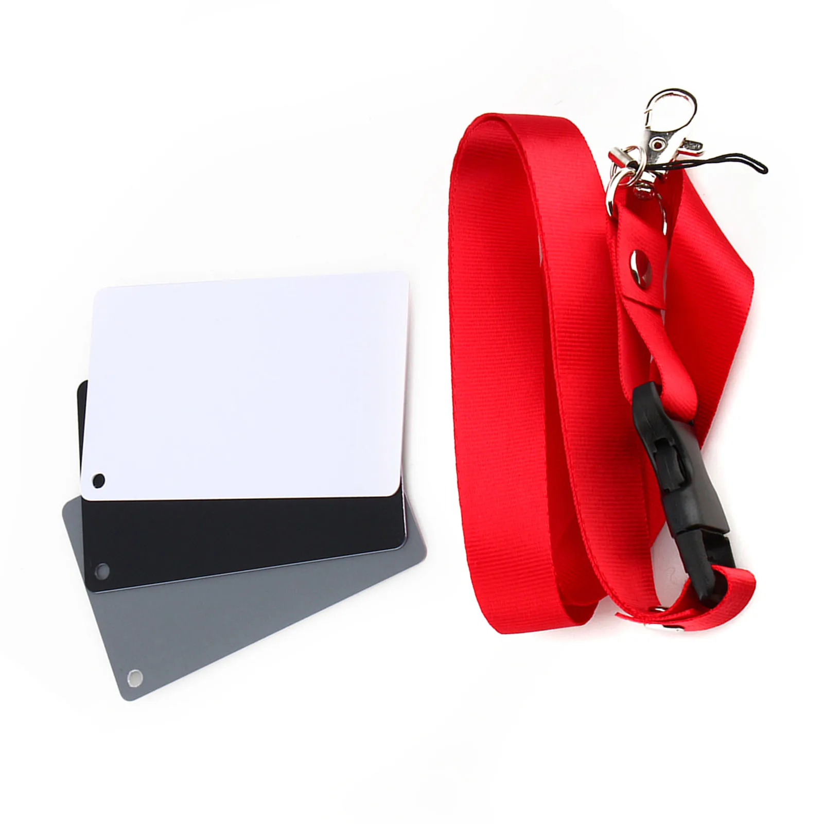 مجموعة بطاقات توازن ألوان التعرض للتصوير الرقمي ، بطاقة رمادية ، بطاقة توازن بيضاء ، 3 في 1 ، مجموعة بطاقات ، رمادي ، أبيض ، أسود