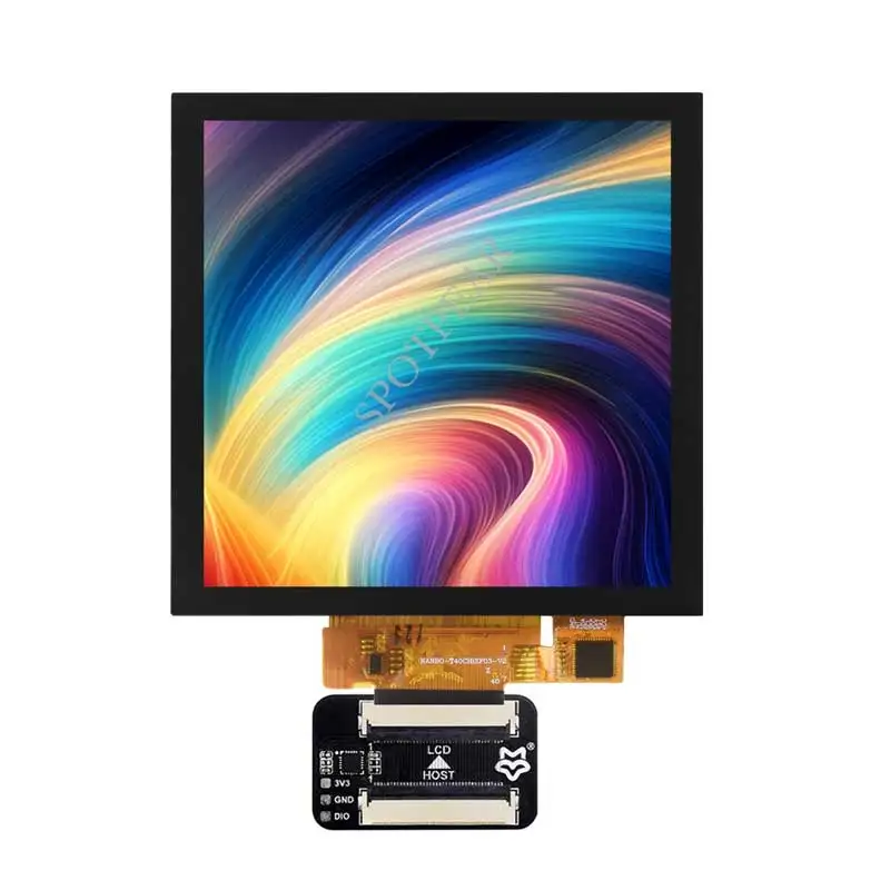 Pantalla táctil capacitiva IPS de 4 pulgadas, LCD, interfaz RGB de 720px x 720px para placa de desarrollo Luckfox Pico Ultra