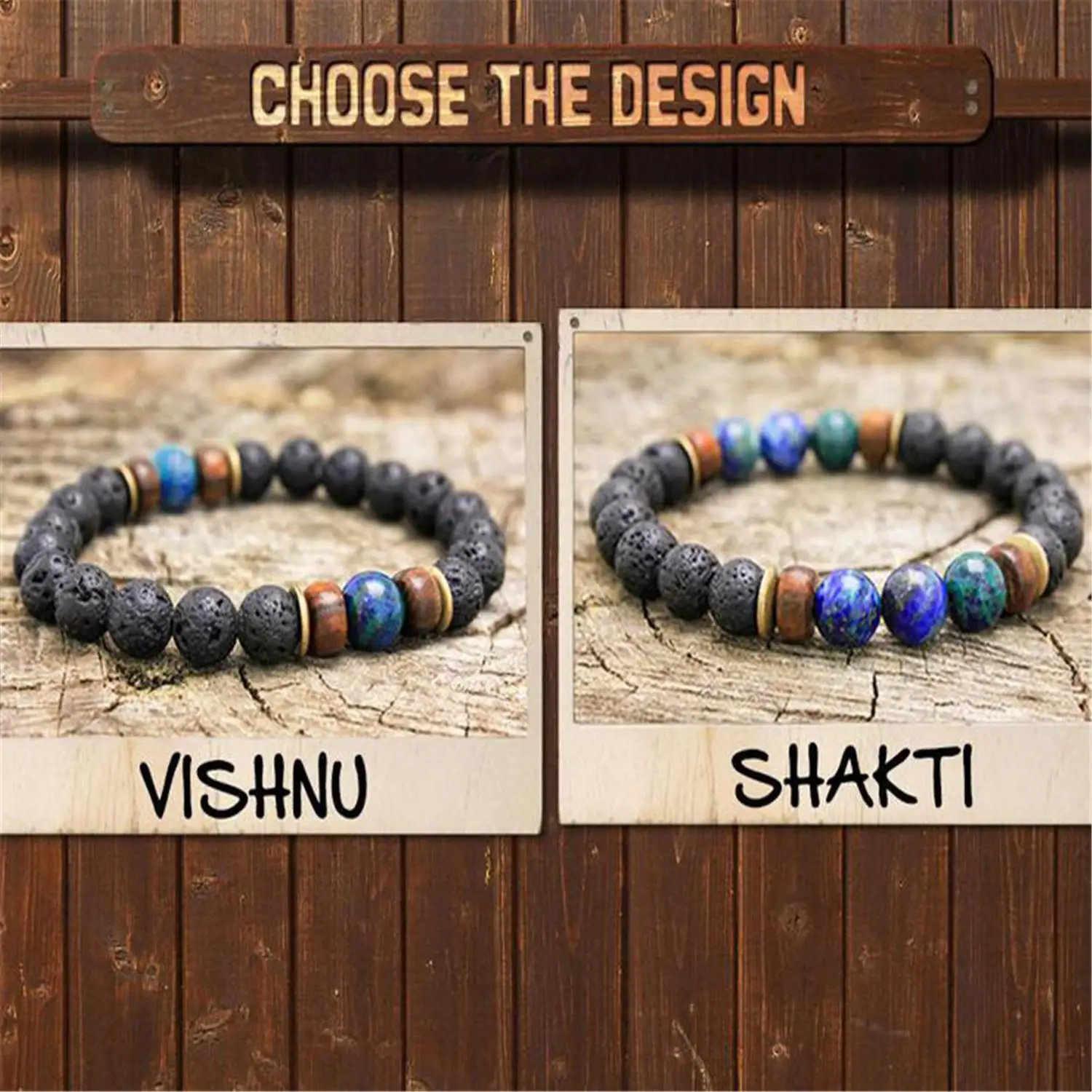 

Lava Stone Chrysocolla Beads Mala Bracelet Gift Teens Trendy Bangle Ethnic Unique Men's Prayer