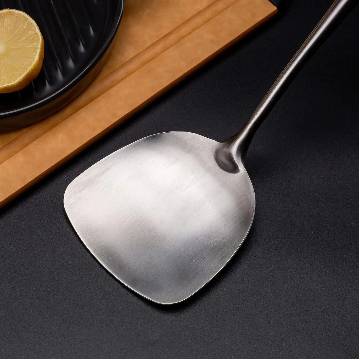 

Wok Spatula and Ladle,Skimmer Ladle Tool Set, Spatula for Wok, 304 Stainless Steel Cooking Utensils