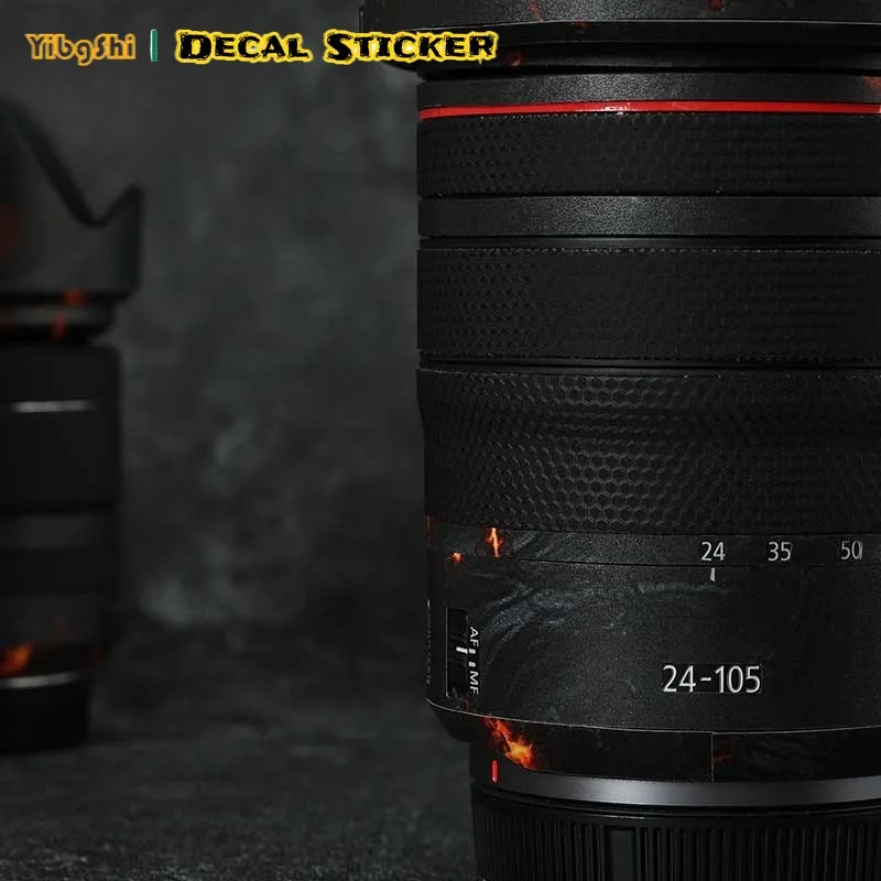 Pegatina para lente Canon RF24 105 F4, pegatina protectora antiarañazos para lente Canon RF 24-105mm F4 L IS USM, revestimiento protector