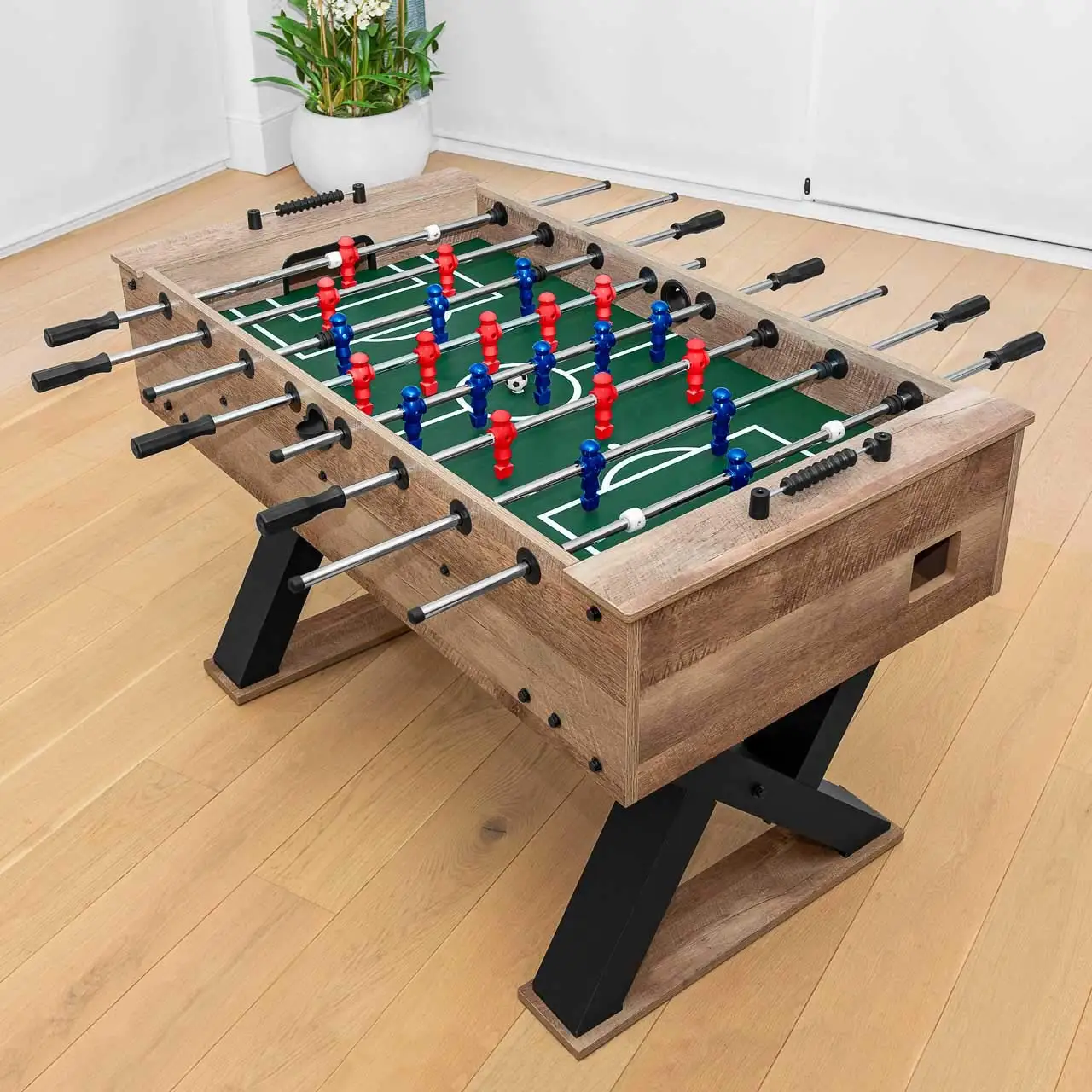 

Foosball Table | Regulation-Size Laminated Game Table with Steel Rods & Polypropylene Handles | Durable, Customized