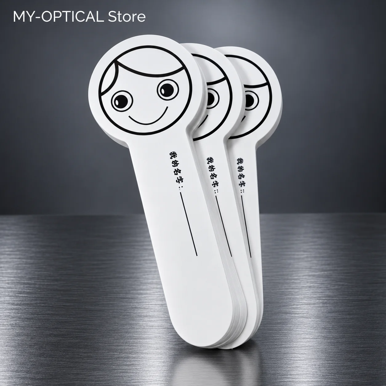 50Pcs Disposable Handheld Eye Occluder Vision Screening Cover Test Tool for Optometry & Binocular Examination