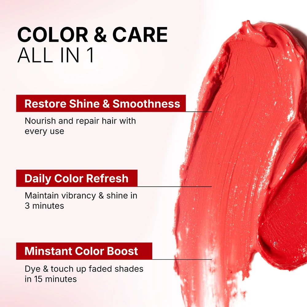 Karseell Color Depositing Red Hair Mask Color Boosting Conditioner, spendet Feuchtigkeit und verbessert rote Töne für farbbehandeltes Haar, 500 ml