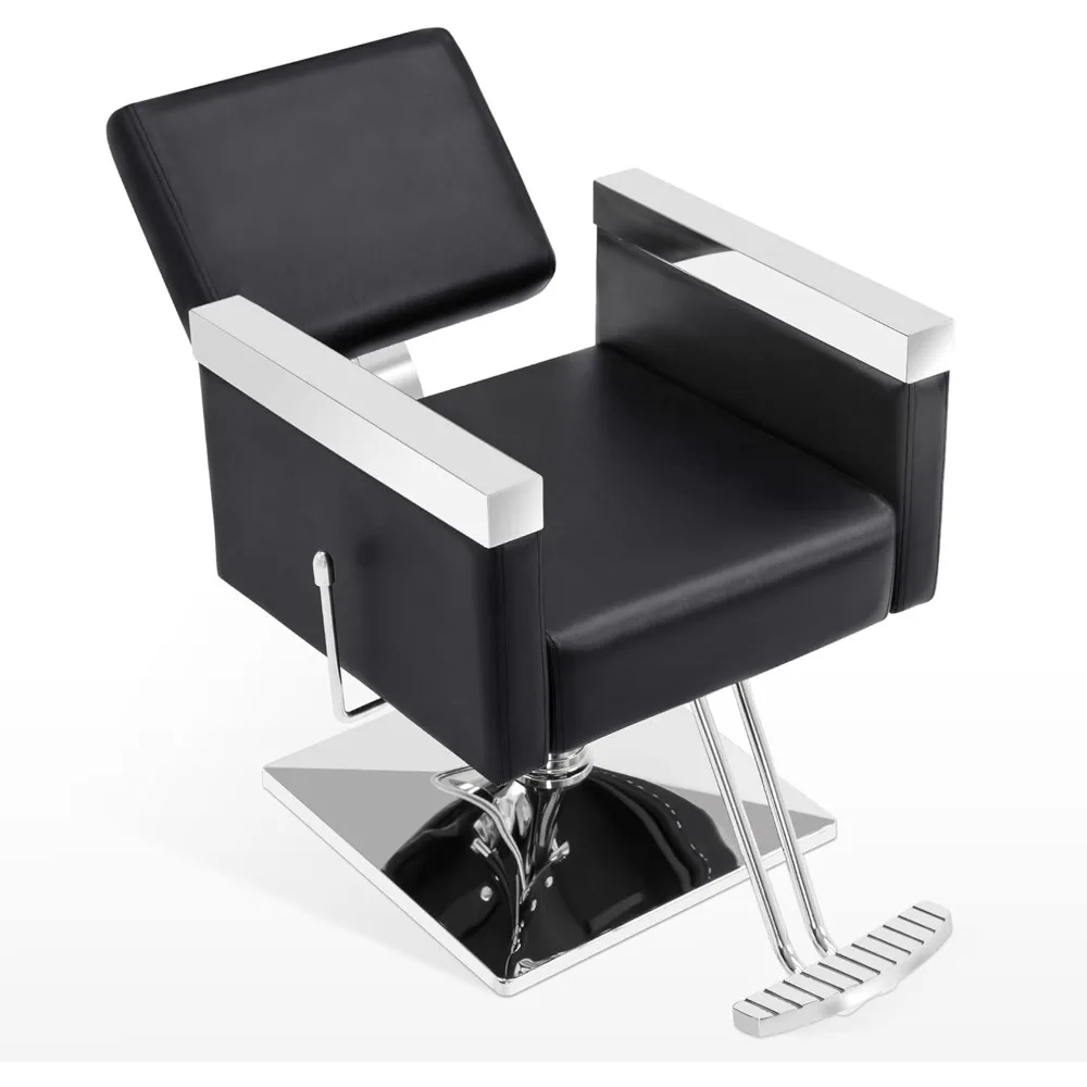 Silla reclinable hidráulica clásica para peluquería, sillón de Spa, equipo de belleza para estilismo, ajuste FLEXIBLE, color negro, 3021