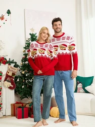 Parent-child Outfit Christmas Sweaters Women Fashion Cute O Neck Long Sleeve Knitted Pullover Sweater Female Autumn Winter New