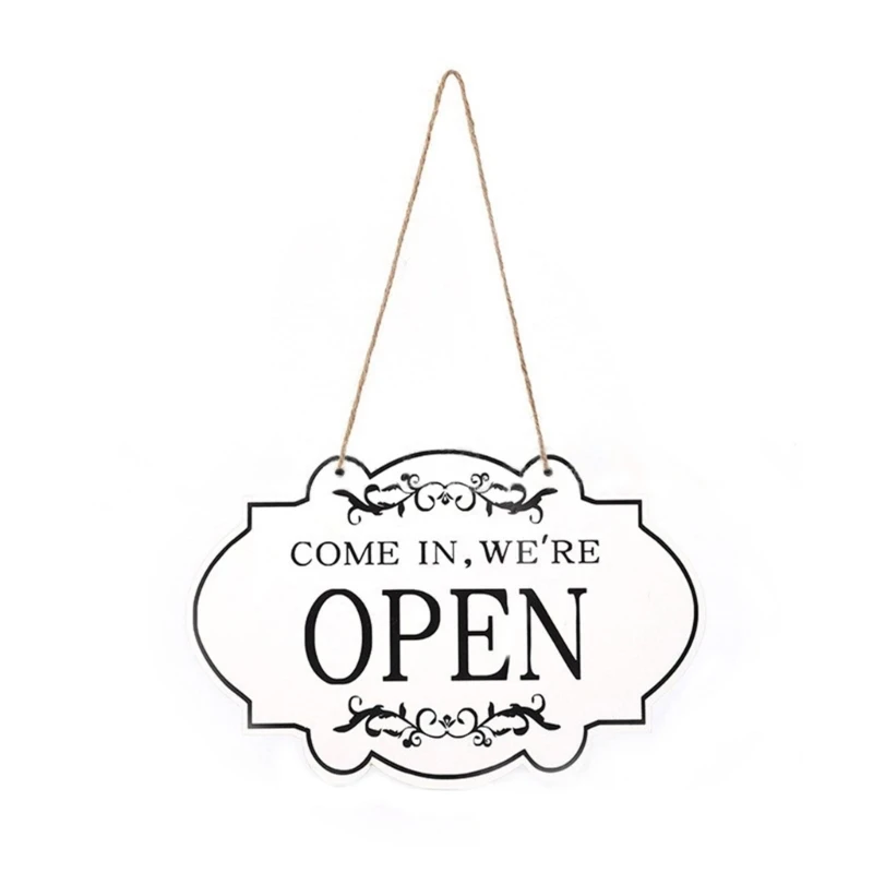 Double-Side Open Closed Sign Open Closed Sign For Window Door Small Business Restaurant Cafe Shop Decoration D2RC