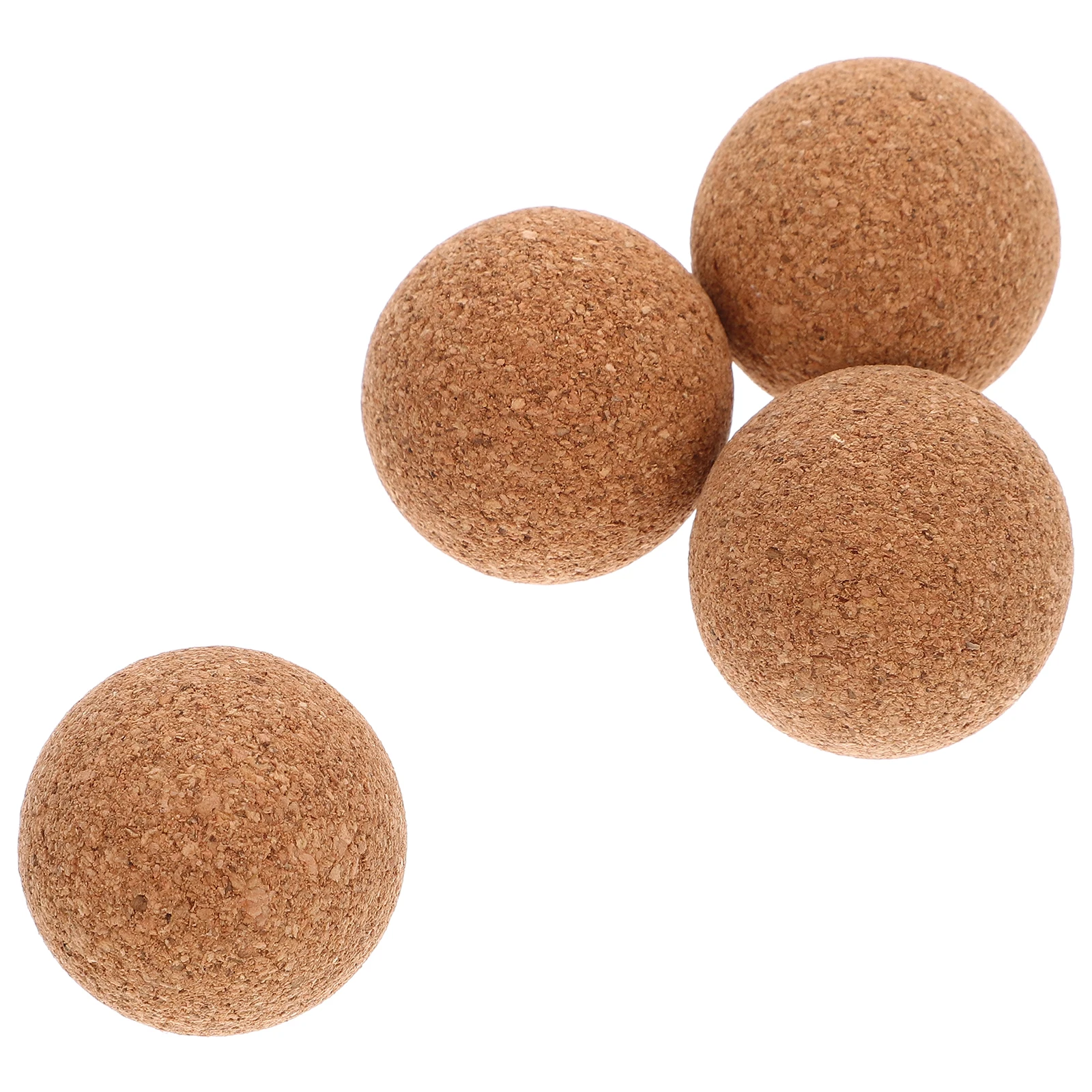 

4pcs Mini Cork Foosball Balls Natural Wood Colored Table Soccer Replacement Accessories For Indoor Tabletop Football Tables