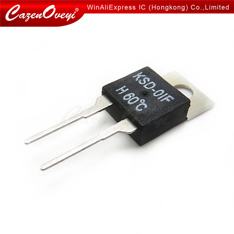 Hot sales 5pcs/lot KSD-01F 40 45 50 55 60 65 70 80 85 degree normally open thermostat switch Temperature Control TO-220 KSD-01