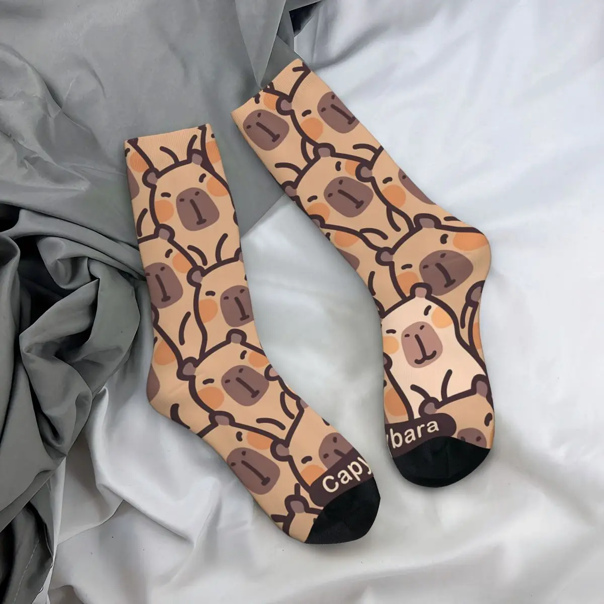 SILY Capybara-calcetines de dibujos animados para hombre y mujer, medias estampadas, Primavera