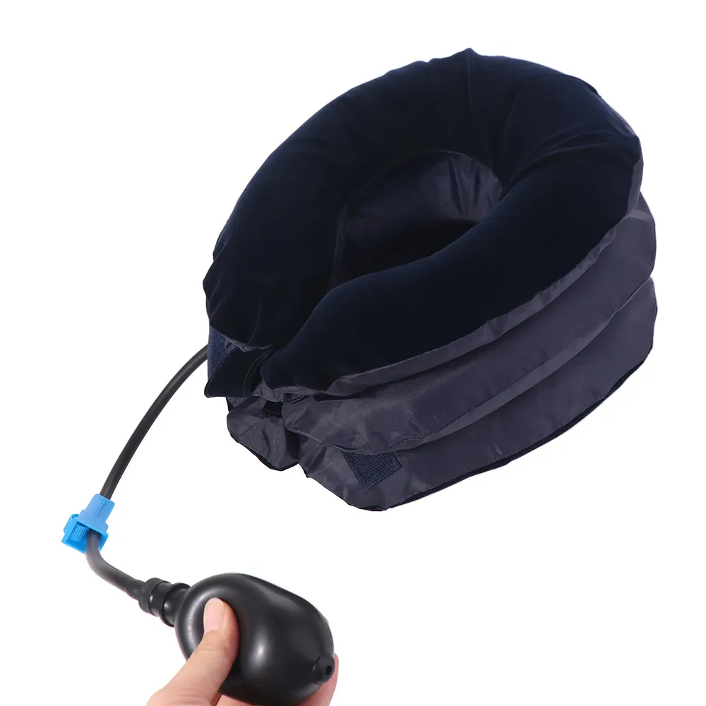 

3-слойный надувной воздушный носилок для шеи, дышащий защитный аппарат для вытяжения шеи, полу-