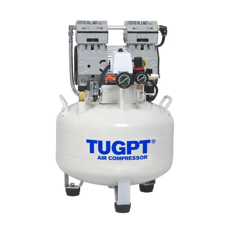 For TUGPT Air Pump Air Compressor Small  Compressor Inflatable Oil-free Silent 220V Woodworking Dental  Compressor