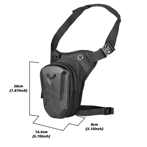 Imagen 2 del producto Para Loncin Voge DS525X DS900X DSX 525 900 DSX 900 bolsa impermeable de cintura caída para pierna cinturón de muslo cadera Bum motocicleta táctica militar