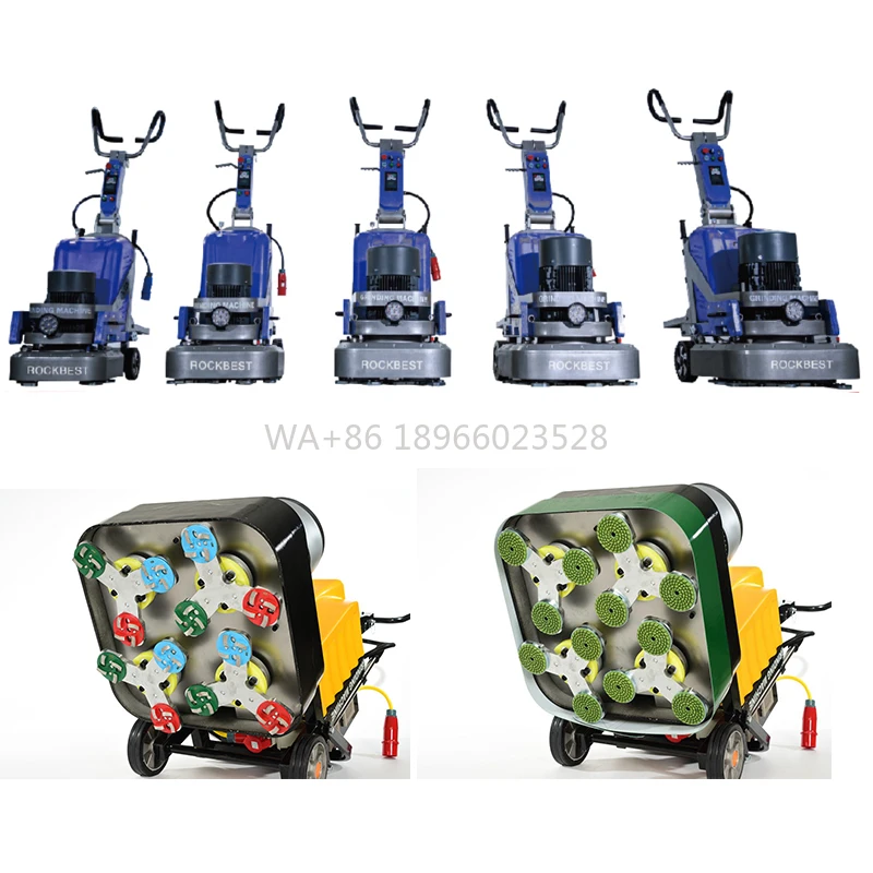 Máquina de polimento e moagem de piso de concreto resistente