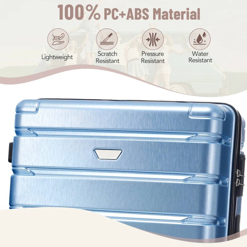 

Hardshell Lage Set, трехсекционный прочный дорожный чемодан из АБС-пластика для ПК с вращающимися колесами для мужчин и женщин, удобство и стабильность, просторный