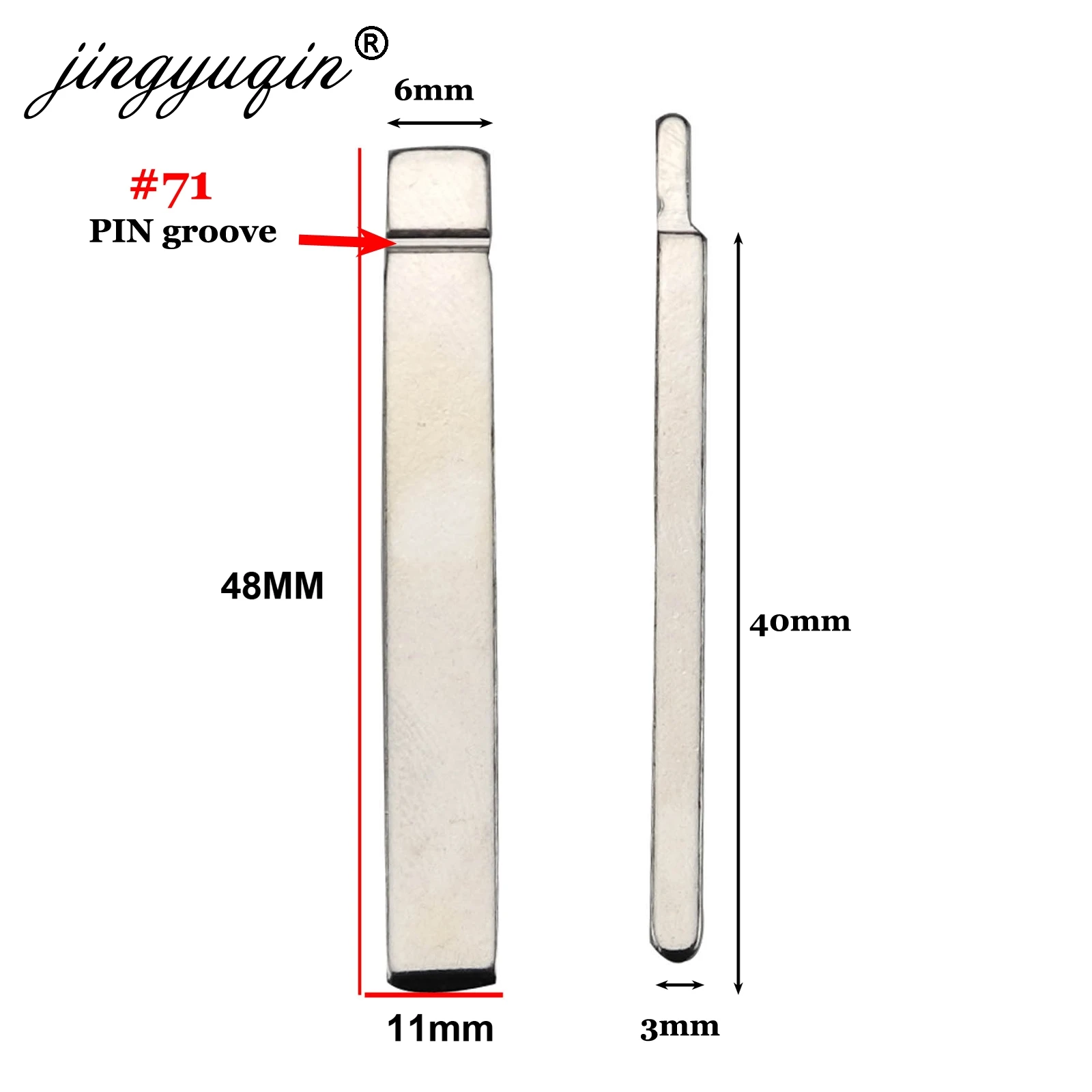 jingyuqin 15p 15 # 39 # Per Chevrolet Spark Cruze Lova Buick Opel HU43 HU100 Auto A Distanza ribaltabile Chiave Lama Vuota 03 40 71 105 106 126
