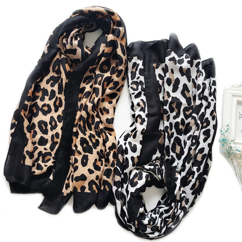 90*180cm Muslim Headscarf Outdoor Cotton Linen Scarf Four Seasons Warm Popular Leopard Fashion Lightweight Luxury Scarf