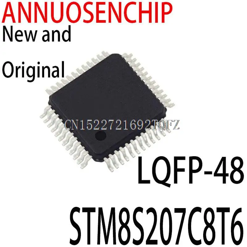 5PCS/lot New and Original STM8S207CBT6  LQFP-48  STM8S207C8T6