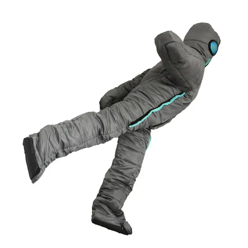 Human Sleeping Bag Wearable Sleeping Pouch Unisex's Full Body Alien Sleeping Pouch With Arms And Legs For Travel Outdoor Hiking