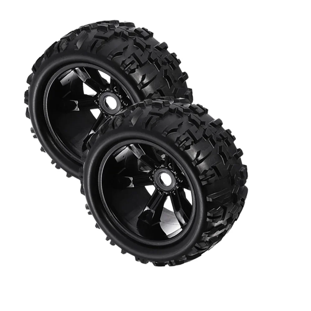 ZD Racing 2pcs 4pcs 1/8 Scale 17mm Hex RC Truck Tires and Wheels Set Glued for Traxxas Maxx Tmaxx E-Revo Revo 3.3, JLB Cheetah M