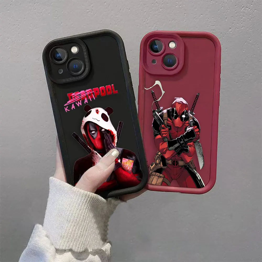 Marvel Deadpool Phone Case For VIVO Y19 Y20 Y17 Y17S Y21 Y22S Y22 Y27 Y28 Y35 Y36 Y50 Y51 Y72 Y75 Y76 Y77 Y78 Y100 Case Funda