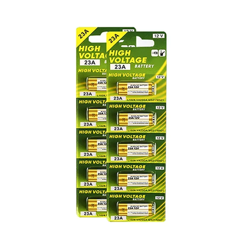 New 10PCS A23 12V Alkaline Battery Dry Cell 23A 23GA A23S E23A EL12 MN21 MS21 V23GA L1028 GP23A LRV08 for Wireless Doorbell Toys