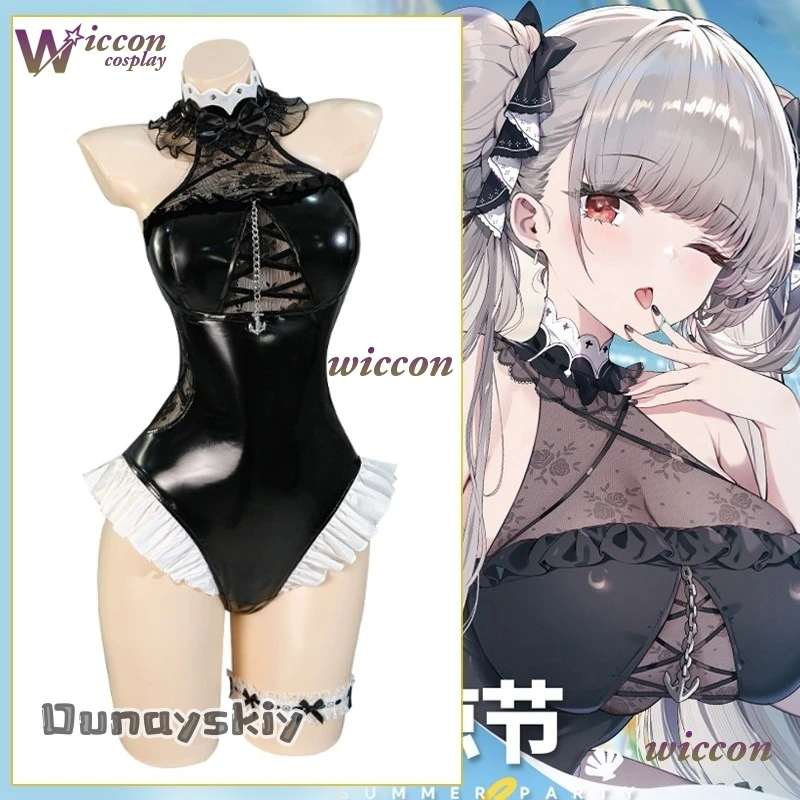 

HMS Formidable Cosplay Costume Dream ZS@Game Azur Lane Cosplay Women Sexy Black Pu Leather Jumpsuit Girls Halloween Party