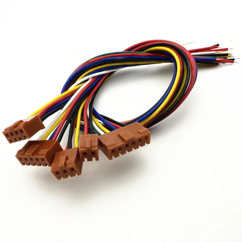 JAE2.54mm terminal wire LGC elevator connection line single head brown  2P/3P/4P/5P/6P wire length 30cm 26AWG electronic line